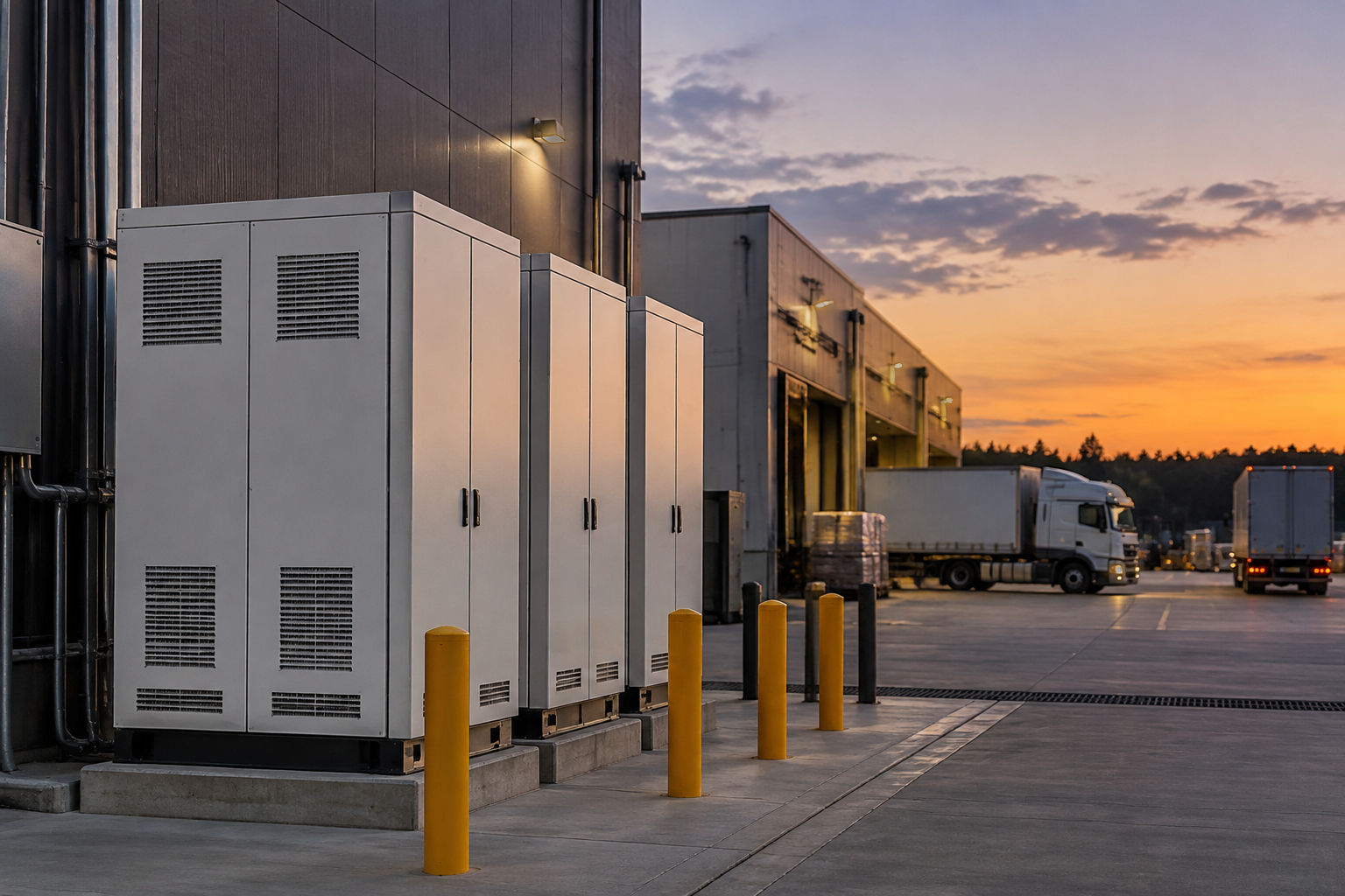 Commercial solar and battery equipment